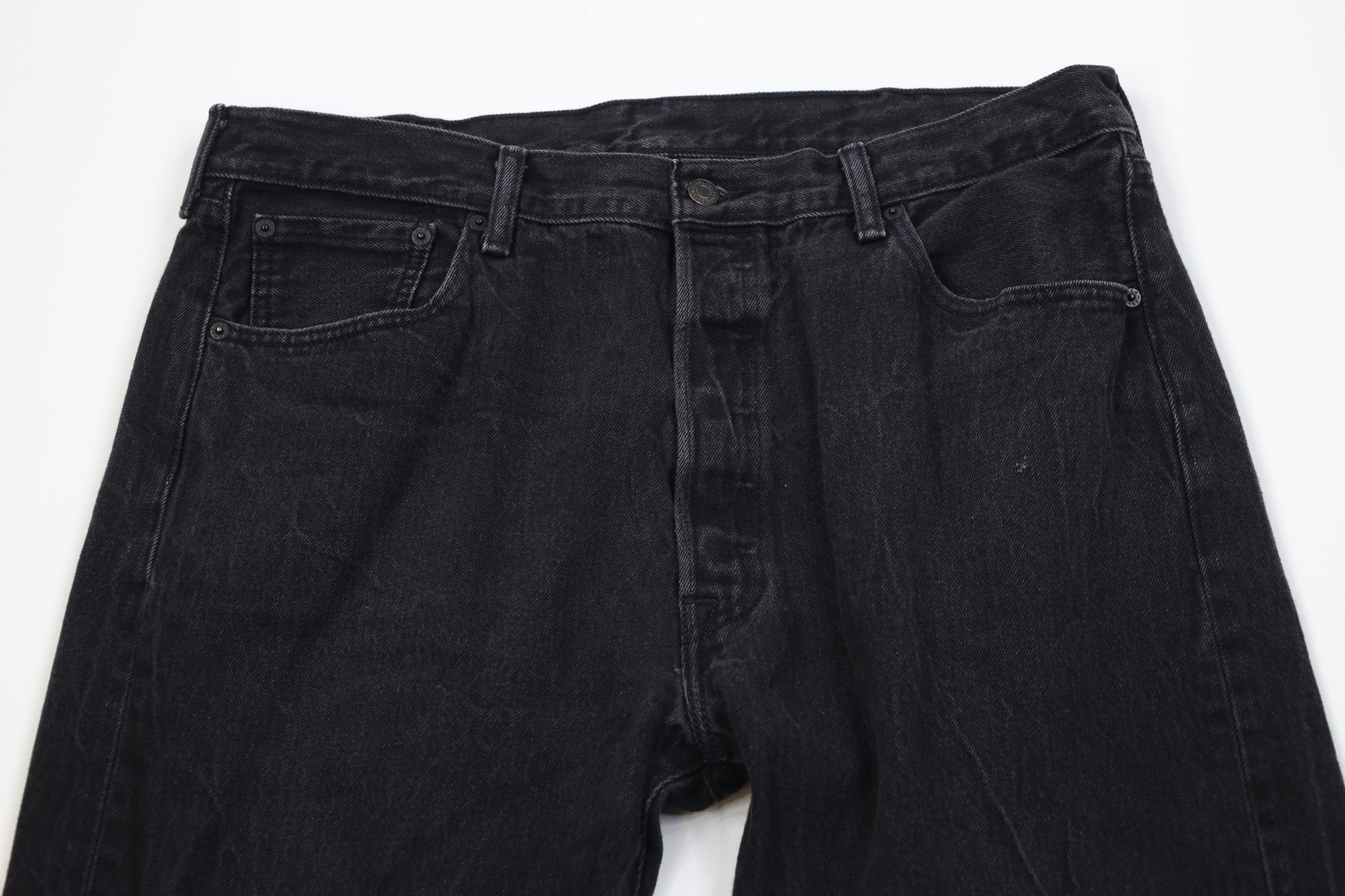 Levi's Vintage Y2K Levis 501xx Button Fly Original Fit Jeans Black Size US 40 / EU 56 - 2 Thumbnail