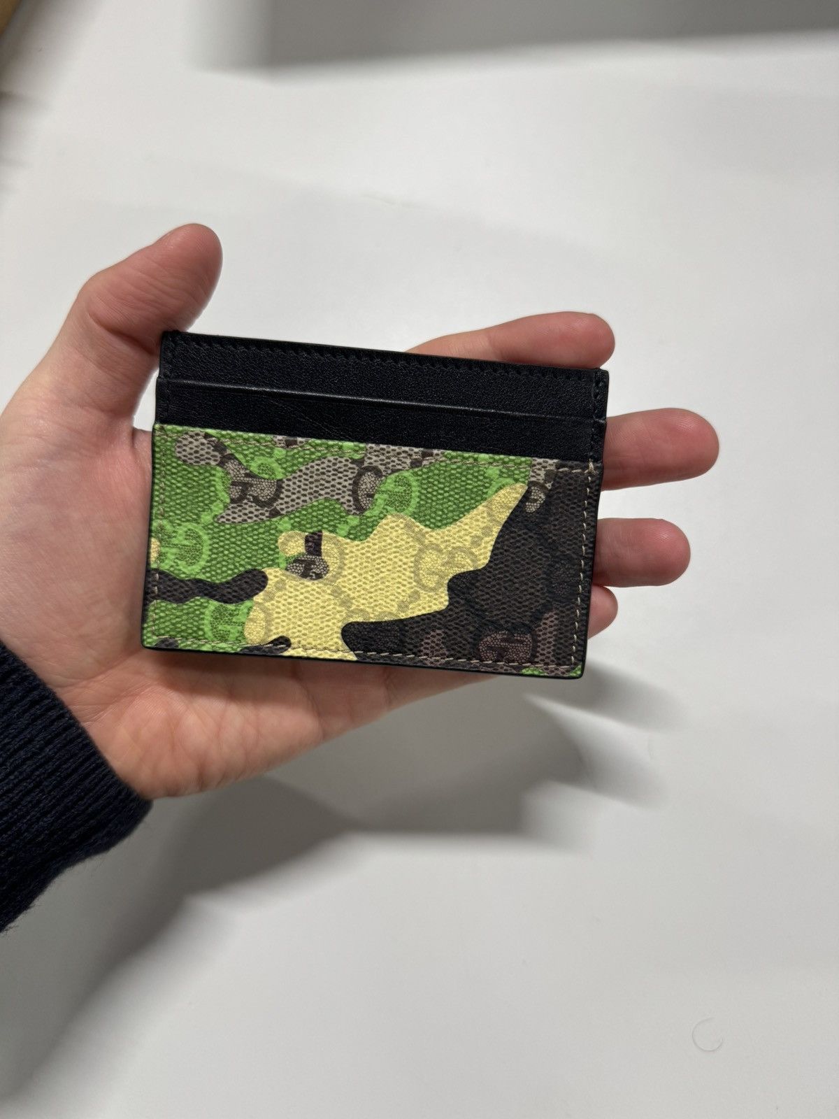 Gucci GG Camo Card Holder NEW 350$