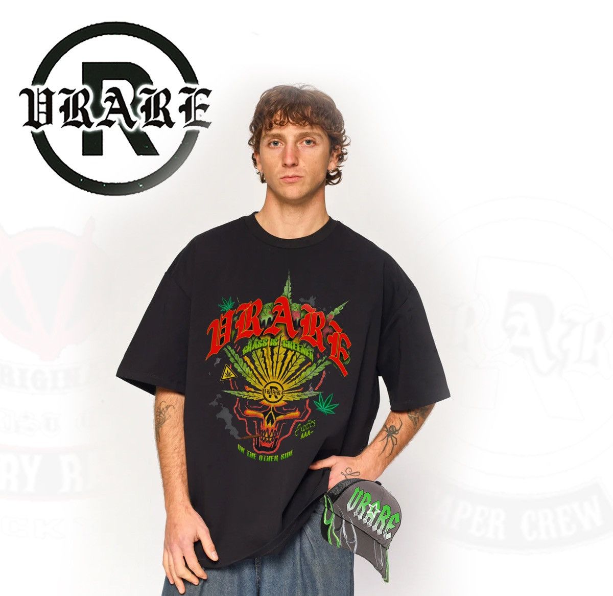Vintage Custom vintage weed pot head band tee - pantera homage tee Size US L / EU 52-54 / 3 - 13 Thumbnail