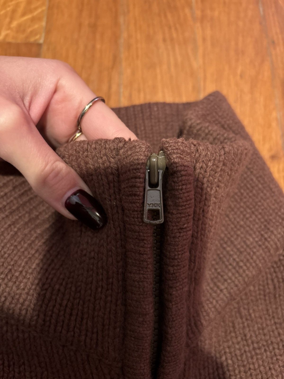 WeSC WeSc Early 2000s Full Zip Wool Sweater - Brown/Orange Size US M / EU 48-50 / 2 - 5 Thumbnail