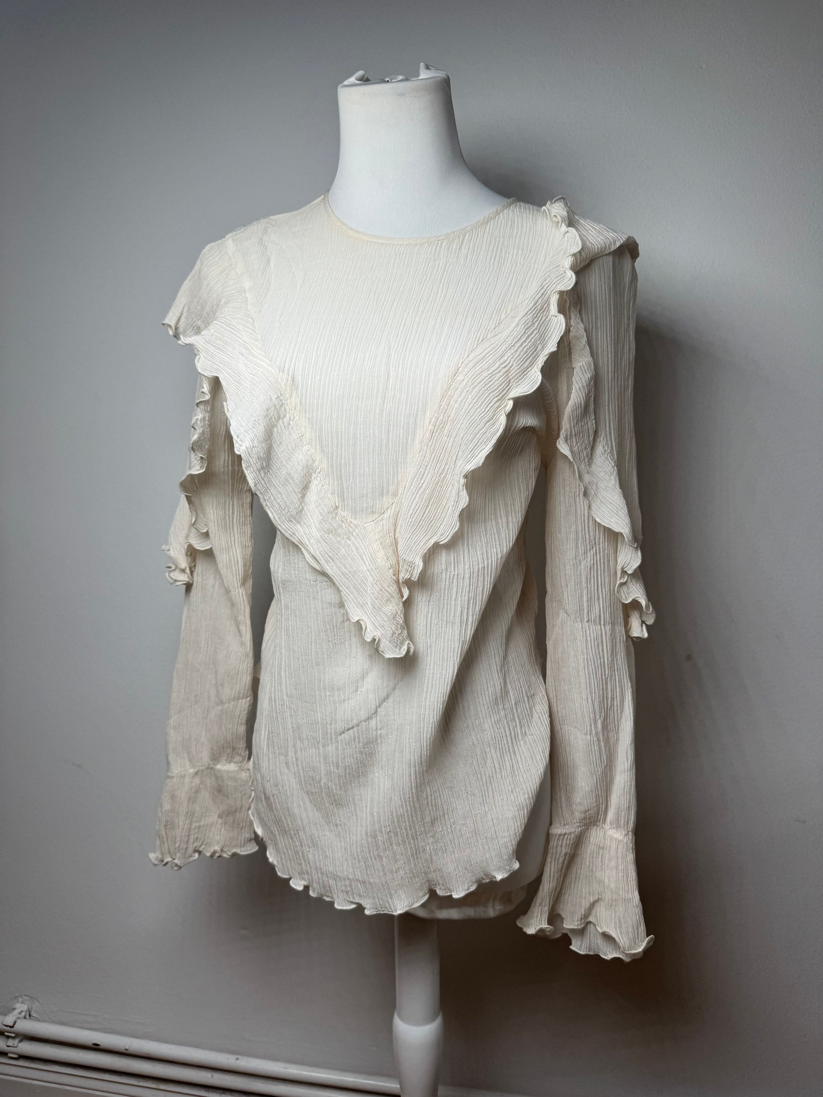 Chloe Vintage Silk Top White 36/S Size S / US 4 / IT 40 - 1 Thumbnail