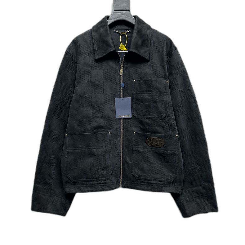 Louis Vuitton New Turquoise Check Denim Jacket