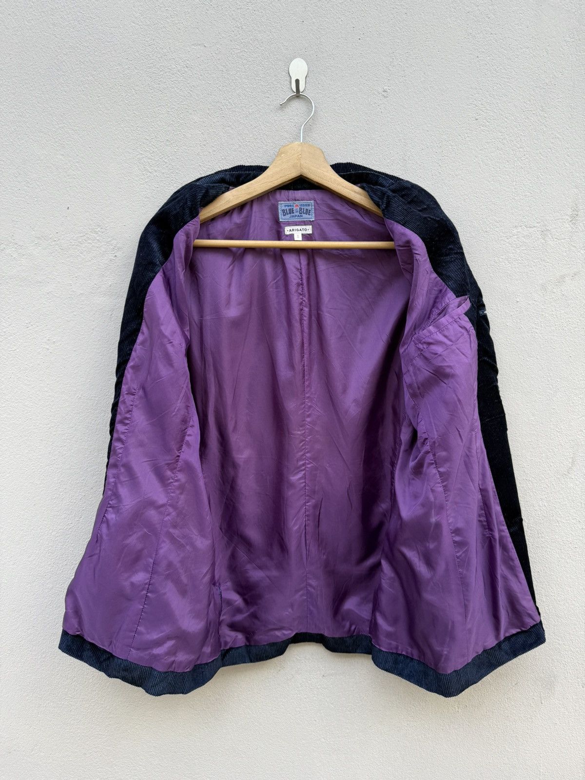Blue Blue Japan 🔥RARE🔥BLUEBLUE JAPAN Pure Indigo “Arigato” Corduroy Blazer Size 40S - 10 Thumbnail
