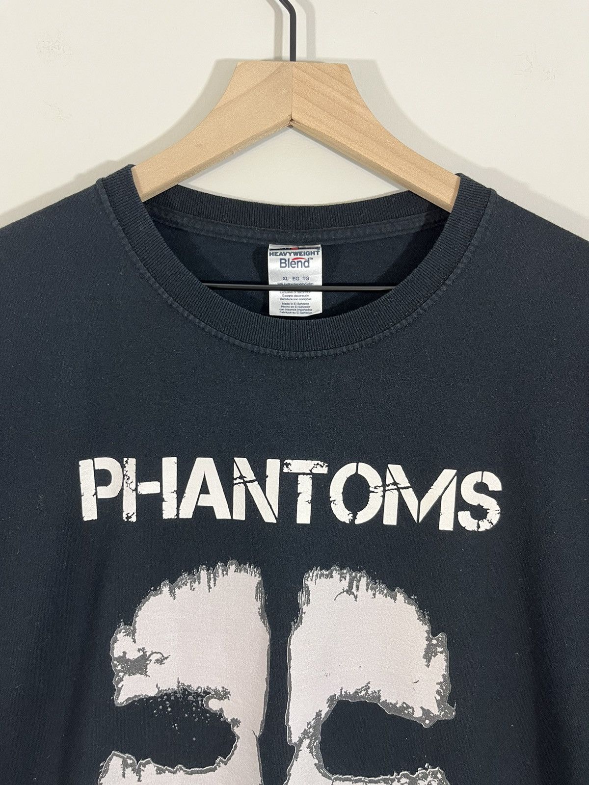 Vintage Vintage Faded Skull Graphic Tee Size US XL / EU 56 / 4 - 3 Thumbnail
