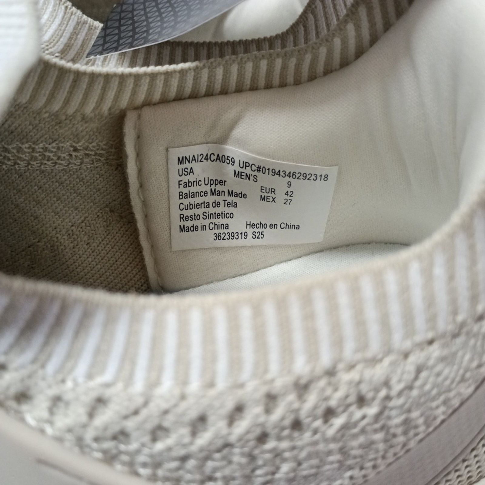 Avia AVIA QuickFlash Size 9 Men’s Cream Shoes Sneaker Lightweight Size US 9 / EU 42 - 5 Thumbnail