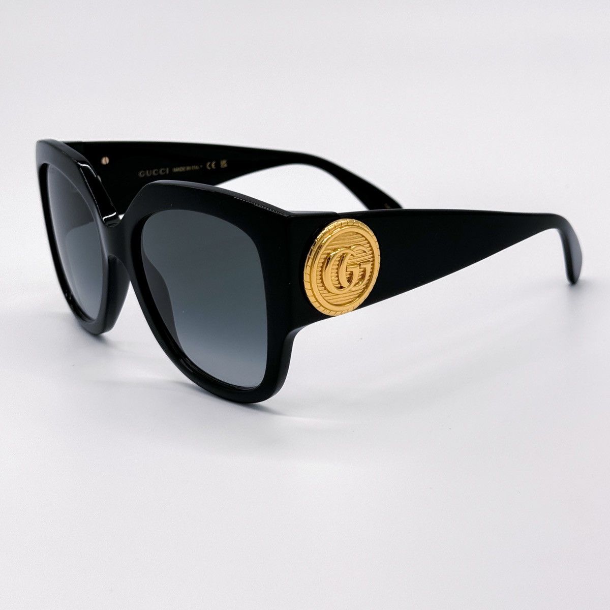 NEW GUCCI GG1407S 001 BLACK GREY WOMEN OVERSIZED SUNGLASSES