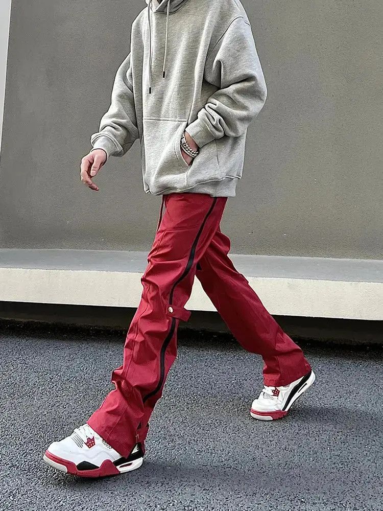 Japanese Brand × Vintage Straight side zipper buckle casual pants Size US 32 / EU 48 - 4 Thumbnail