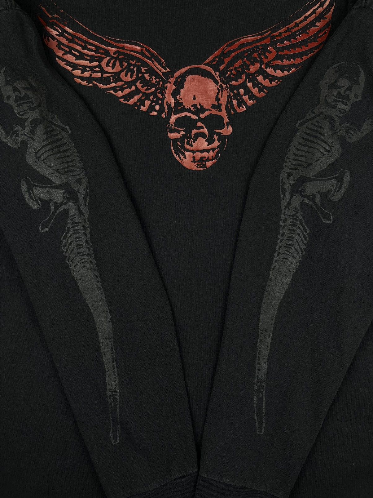 Chrome Hearts Chrome Hearts Vintage Foti Skull Sleeve Longsleeve Tshirt Size US XXL / EU 58 / 5 - 3 Thumbnail