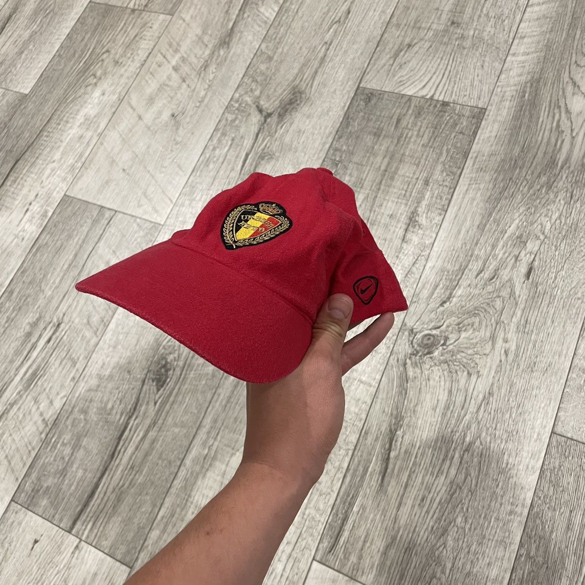 Nike × Vintage Vintage Nike Belgium Jersey cap hat center Logo swoosh 90s Size ONE SIZE - 1 Thumbnail