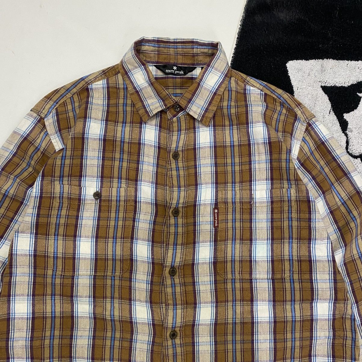 Snow Peak Snow Peak flannel long sleeve shirt Size US L / EU 52-54 / 3 - 3 Thumbnail