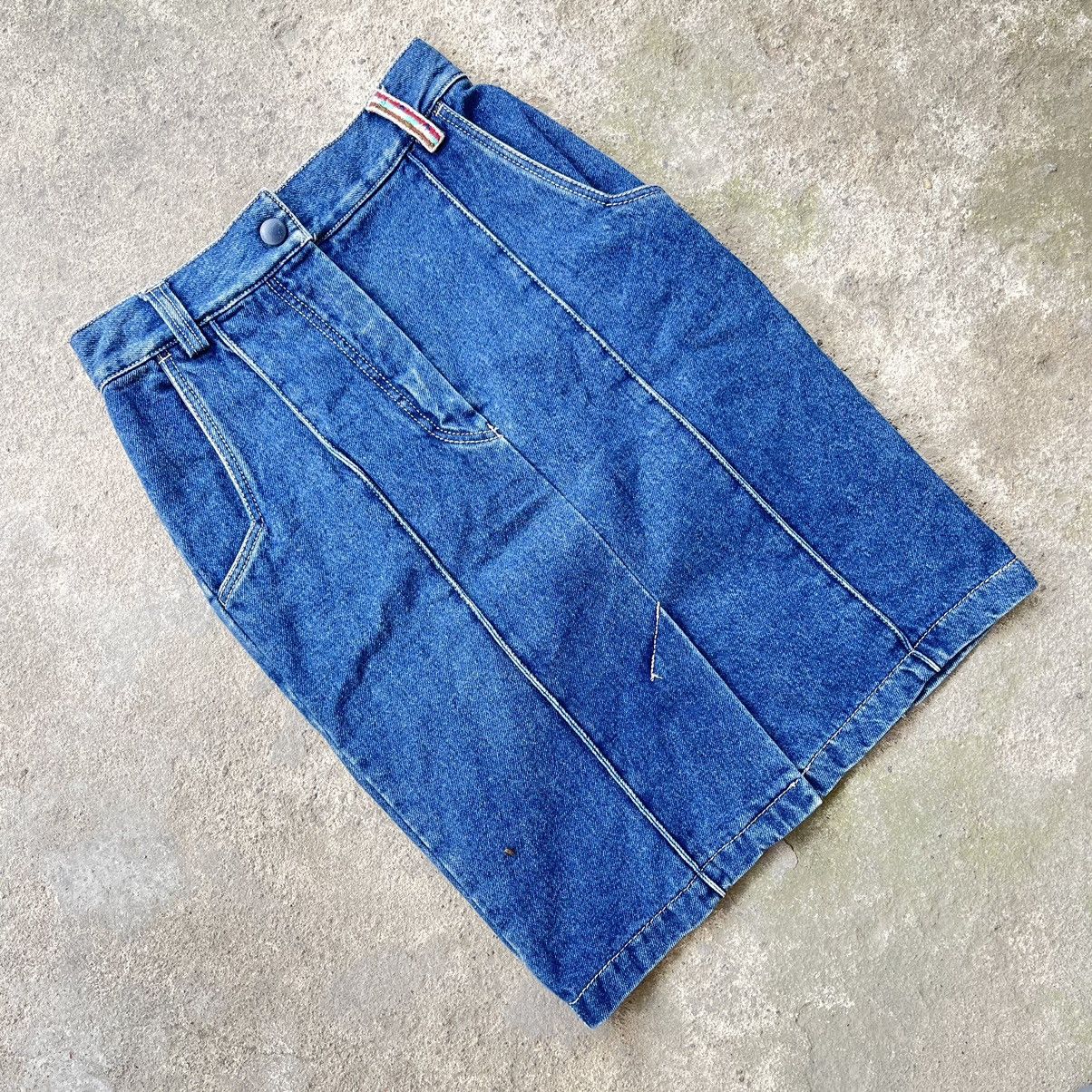 Missoni Vintage Missoni Sport Mini Skirt Denim Size 28" / US 6 / IT 42 - 2 Thumbnail