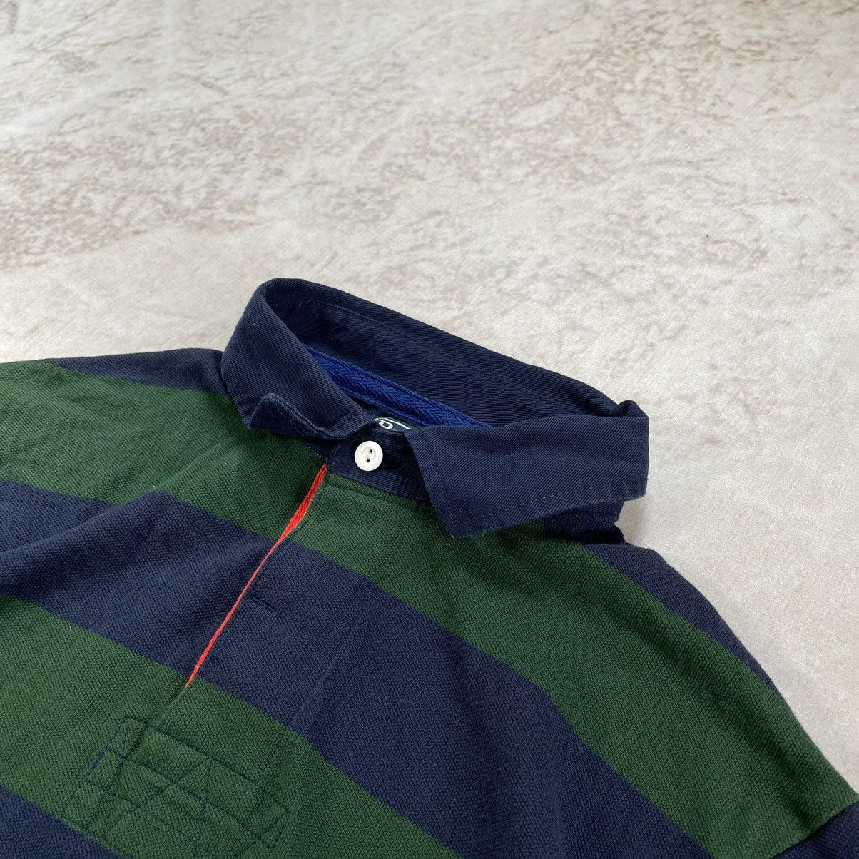 Polo Ralph Lauren × Vintage Vintage 90s Polo Ralph Lauren Chief Keef Stripe Rugby Shirt Size US M / EU 48-50 / 2 - 7 Thumbnail
