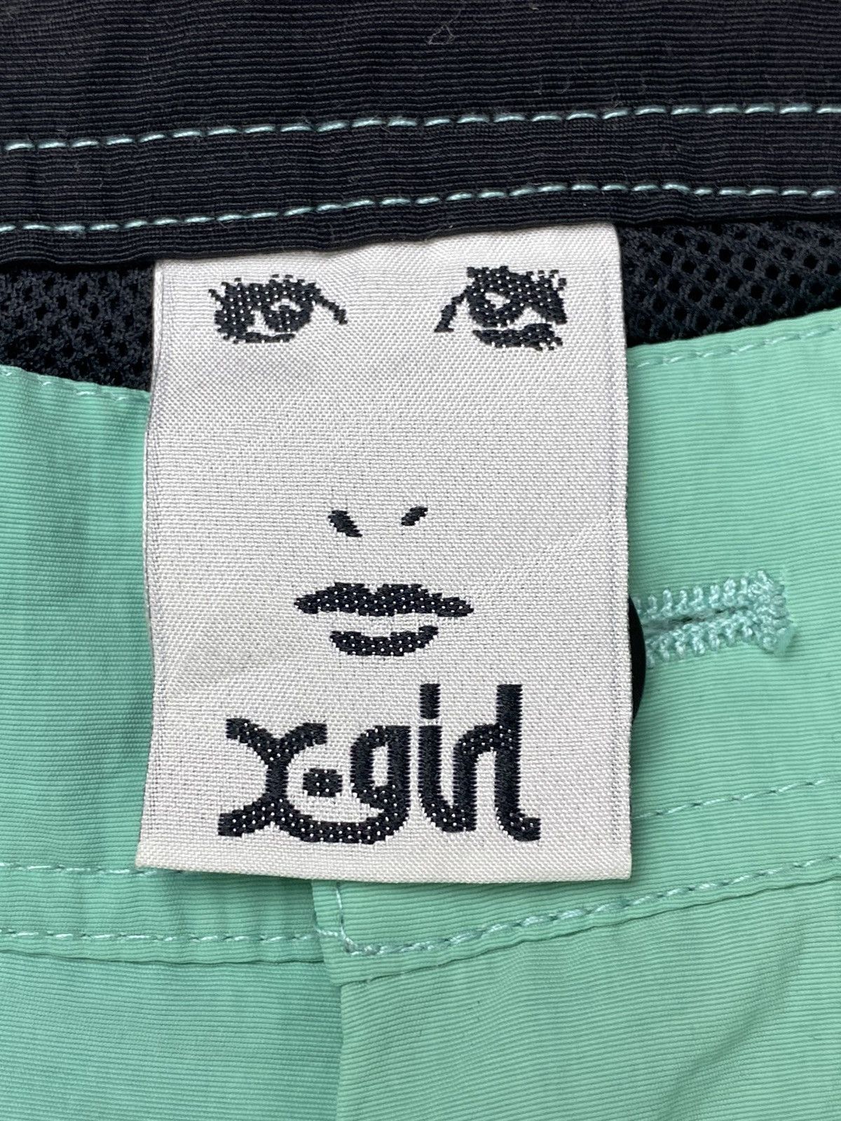 Beauty Beast × Japanese Brand Japanese Brand “X-GIRL” Cargo Patchwork Turqoise/Black Pant Size US 29 - 4 Thumbnail