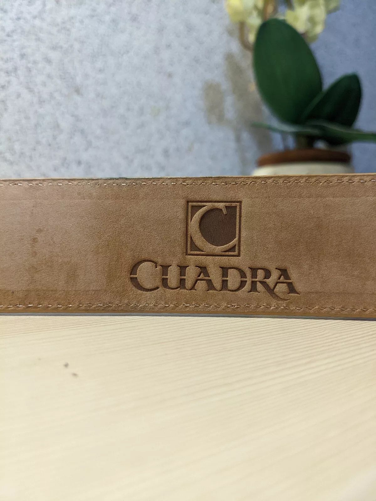 Designer Cuadra Brown Leather Genuine Belt Size M Size ONE SIZE - 2 Thumbnail