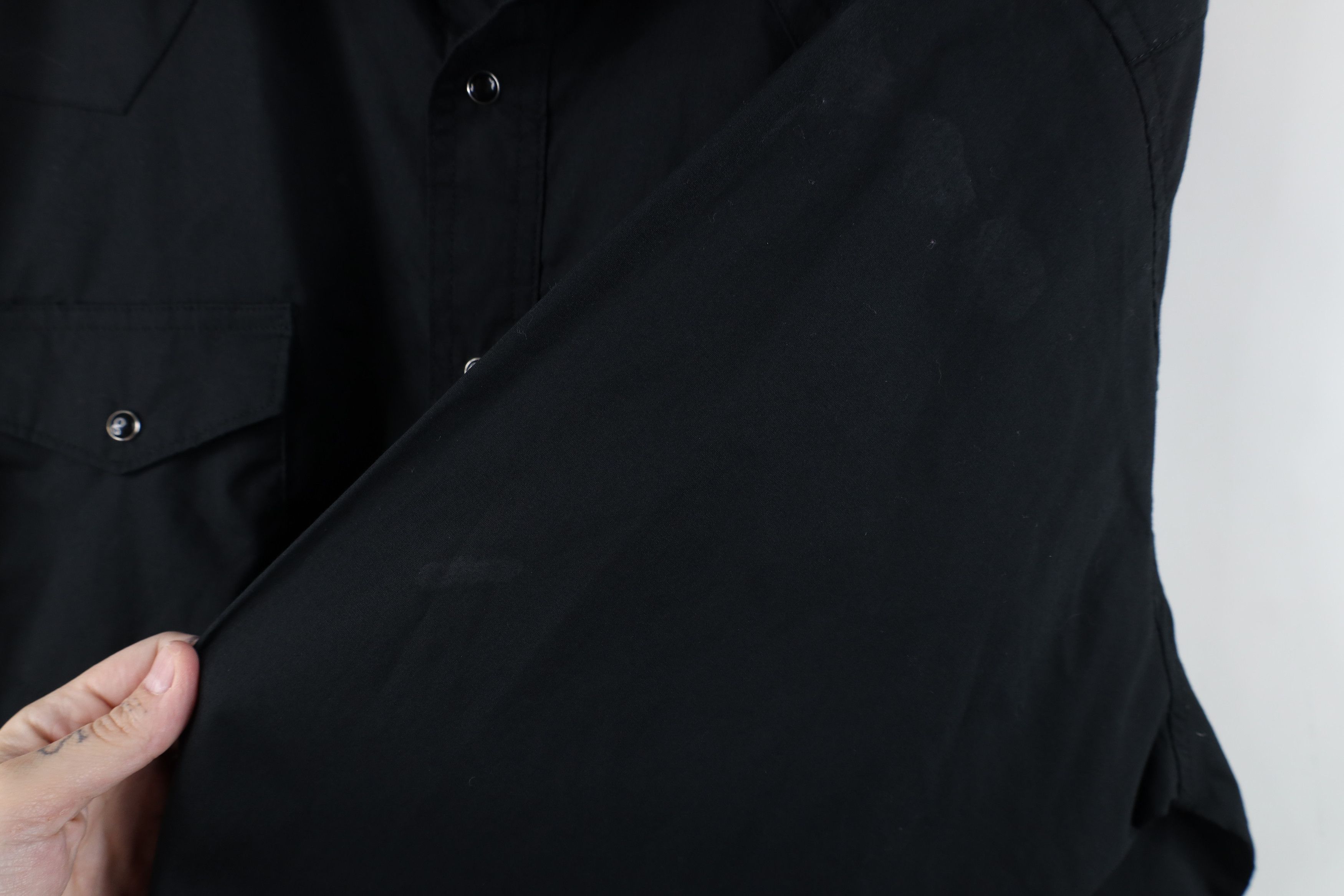Wrangler Vintage 90s Wrangler Cowboy Snap Button Collared Shirt Black Size US XXL / EU 58 / 5 - 4 Thumbnail