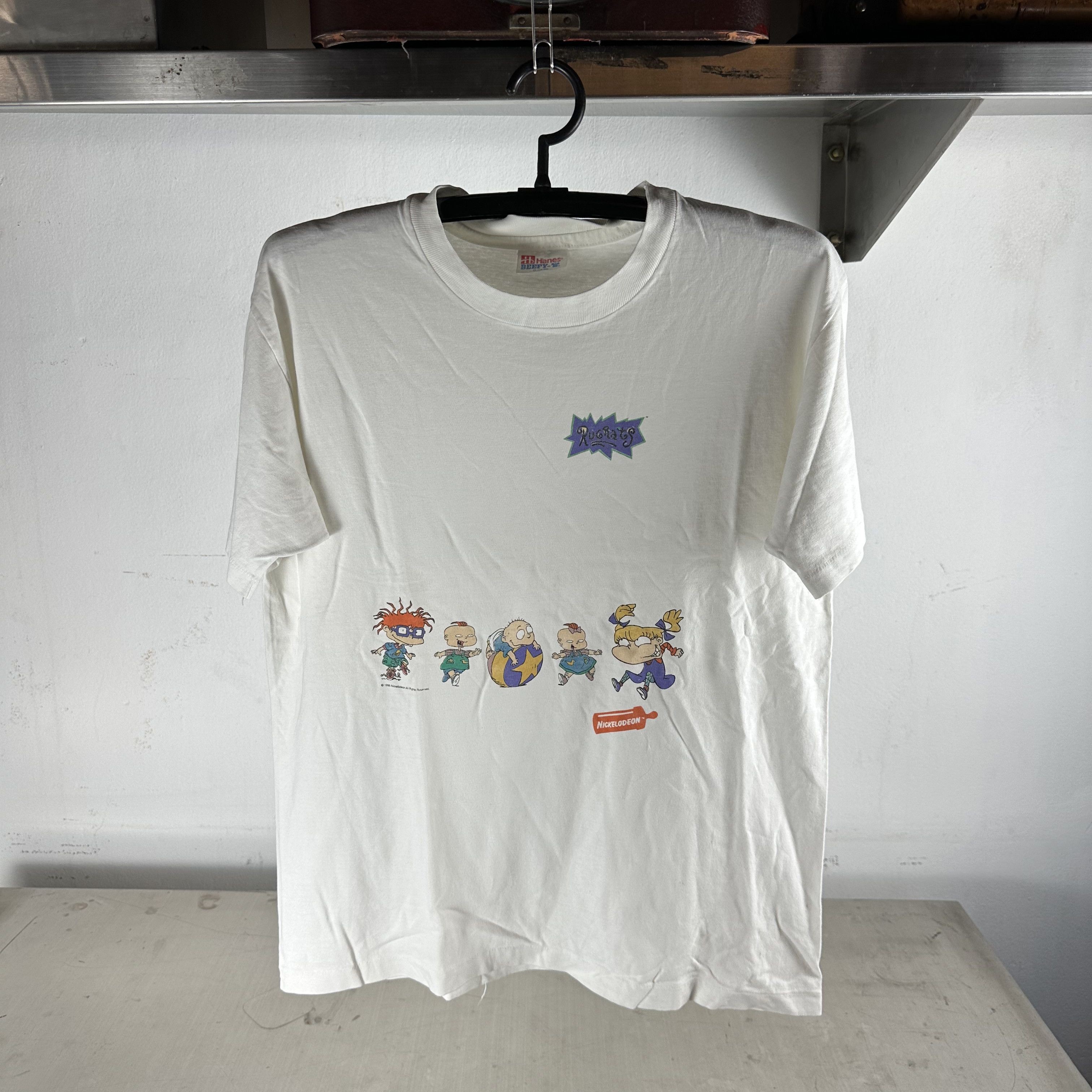 Vintage ​Vintage 1995 Rugrats Nickelodeon Cartoon Promo T-shirt Size US M / EU 48-50 / 2 - 1 Thumbnail