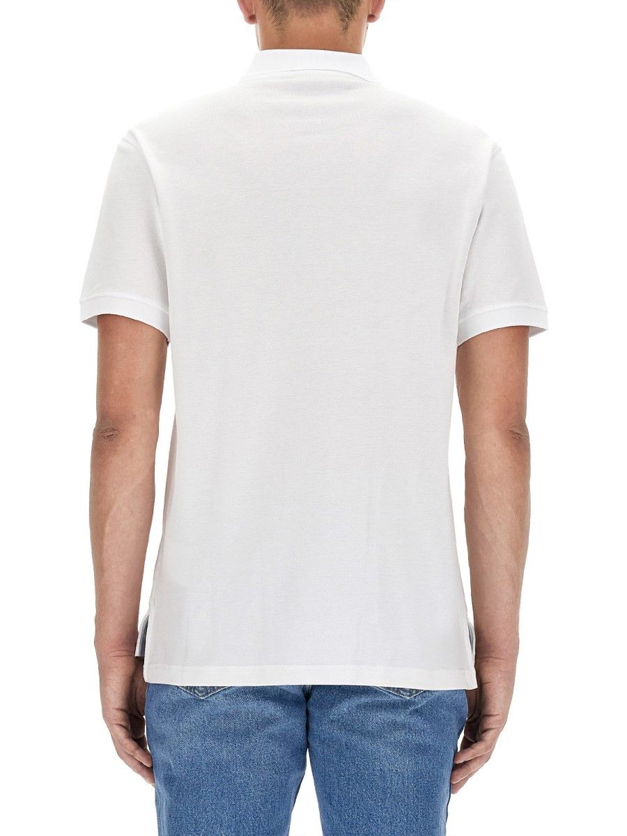 Moschino o1y0225 Logo Polo Shirt in White Size US M / EU 48-50 / 2 - 3 Thumbnail