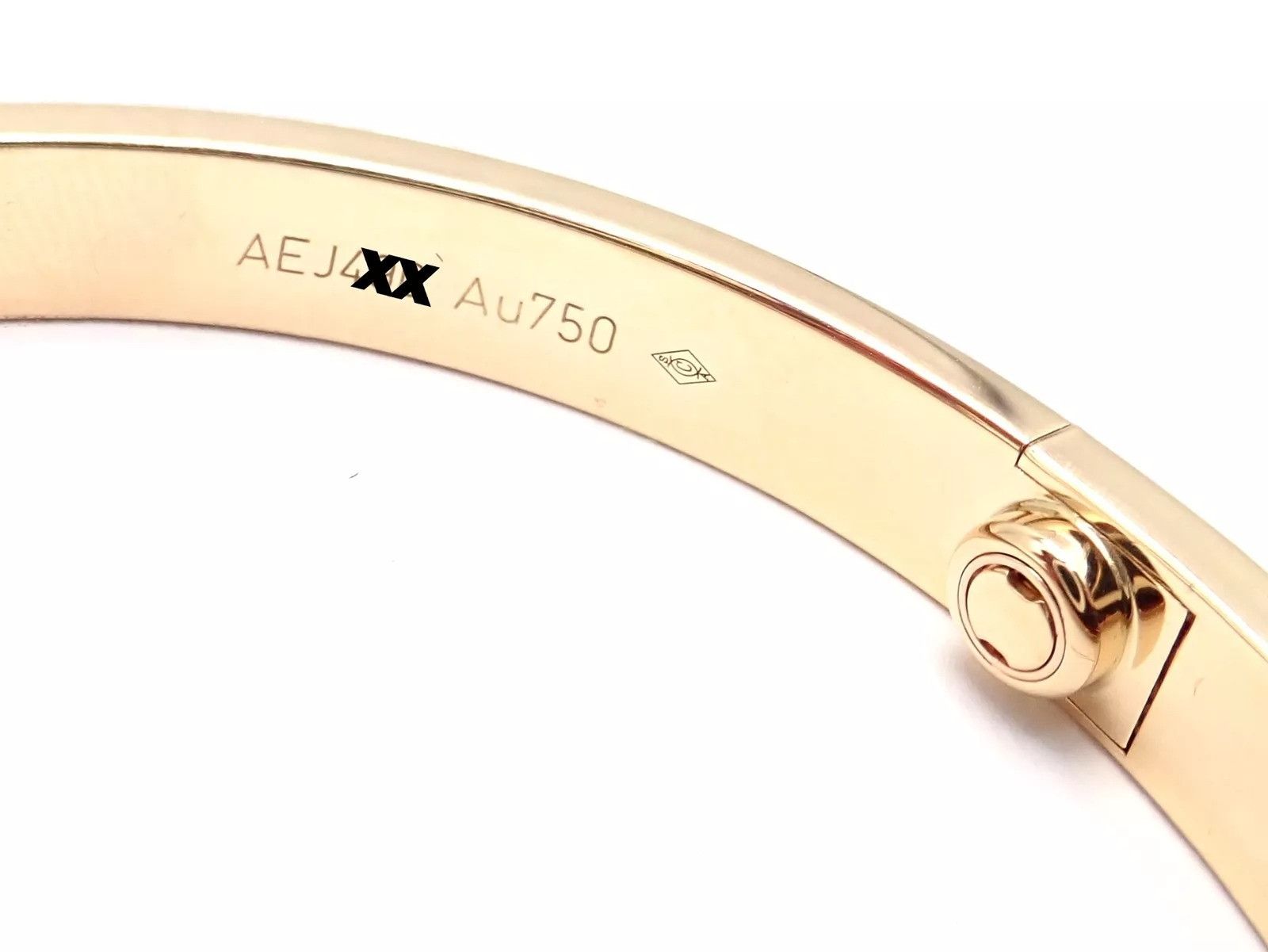 Cartier Cartier 18k Yellow Gold Love Bangle Bracelet Size 19 Paper Size ONE SIZE - 8 Thumbnail