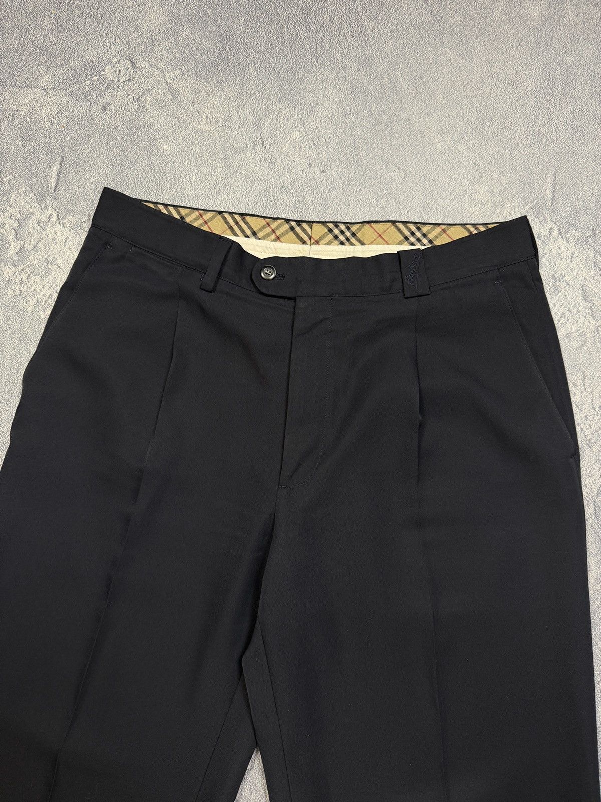 Burberry 90s BURBERRY PANTS MERCER CHROME OLD MONEY CLASSIC LUXURY Size US 34 / EU 50 - 2 Thumbnail