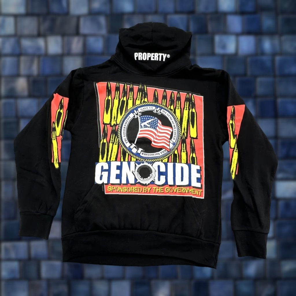 Vintage Property Of Ice Cold Records Hoodie Mens Black S Cotton Fleece Graphic Print Pullover 90s? Genocide Government Sponsored Rare Size US S / EU 44-46 / 1 - 1 Thumbnail