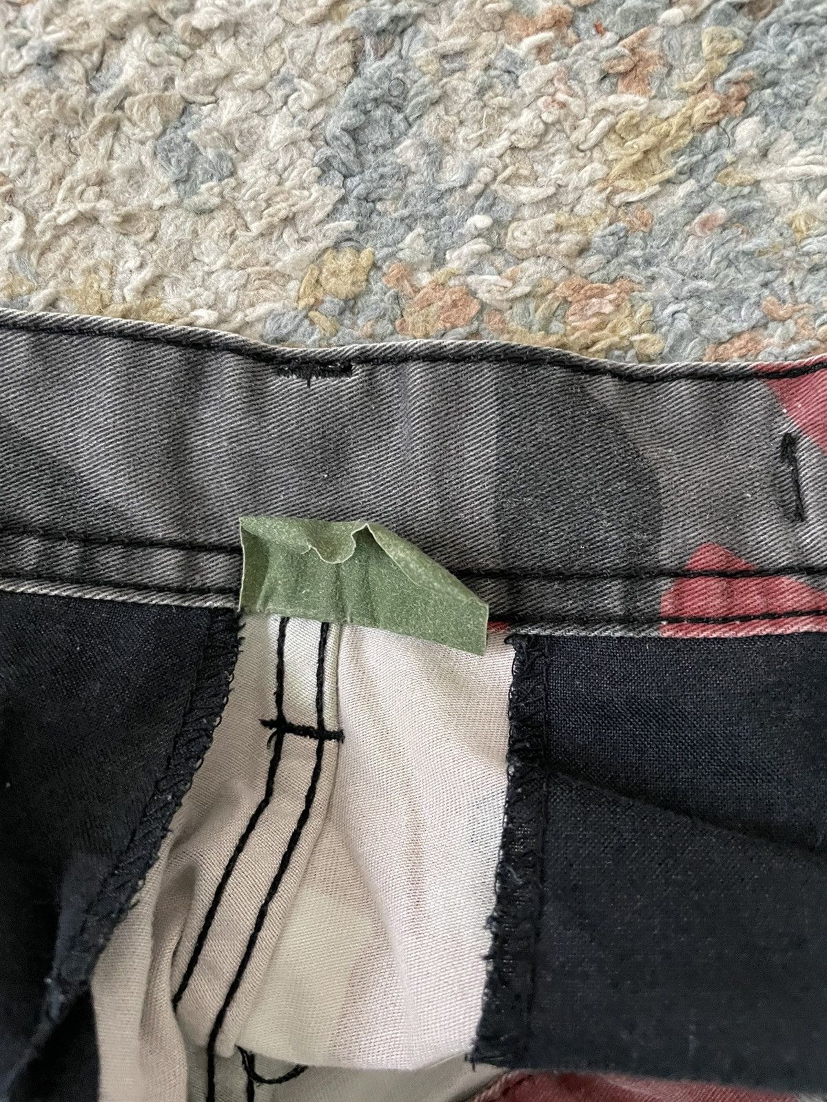 Vintage VTG baggy camo cargo pants 32x29 faded red grey white Size US 32 / EU 48 - 11 Thumbnail