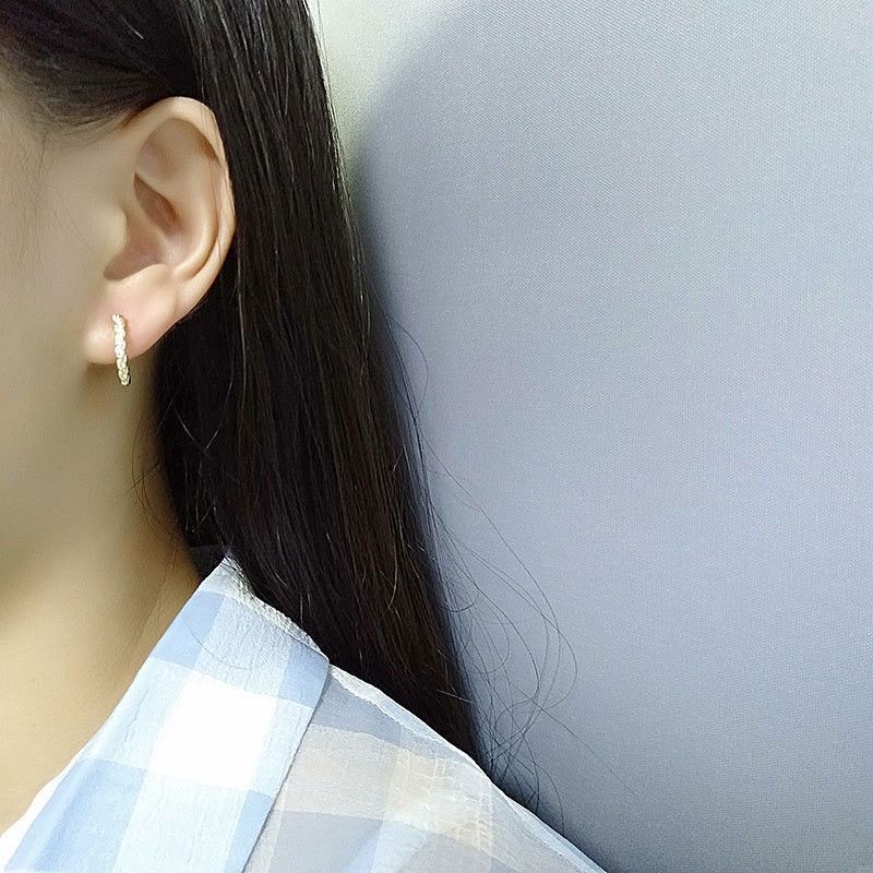Other 14mm Small Gold Hoop Earrings for Women Simple Style Size ONE SIZE - 4 Thumbnail