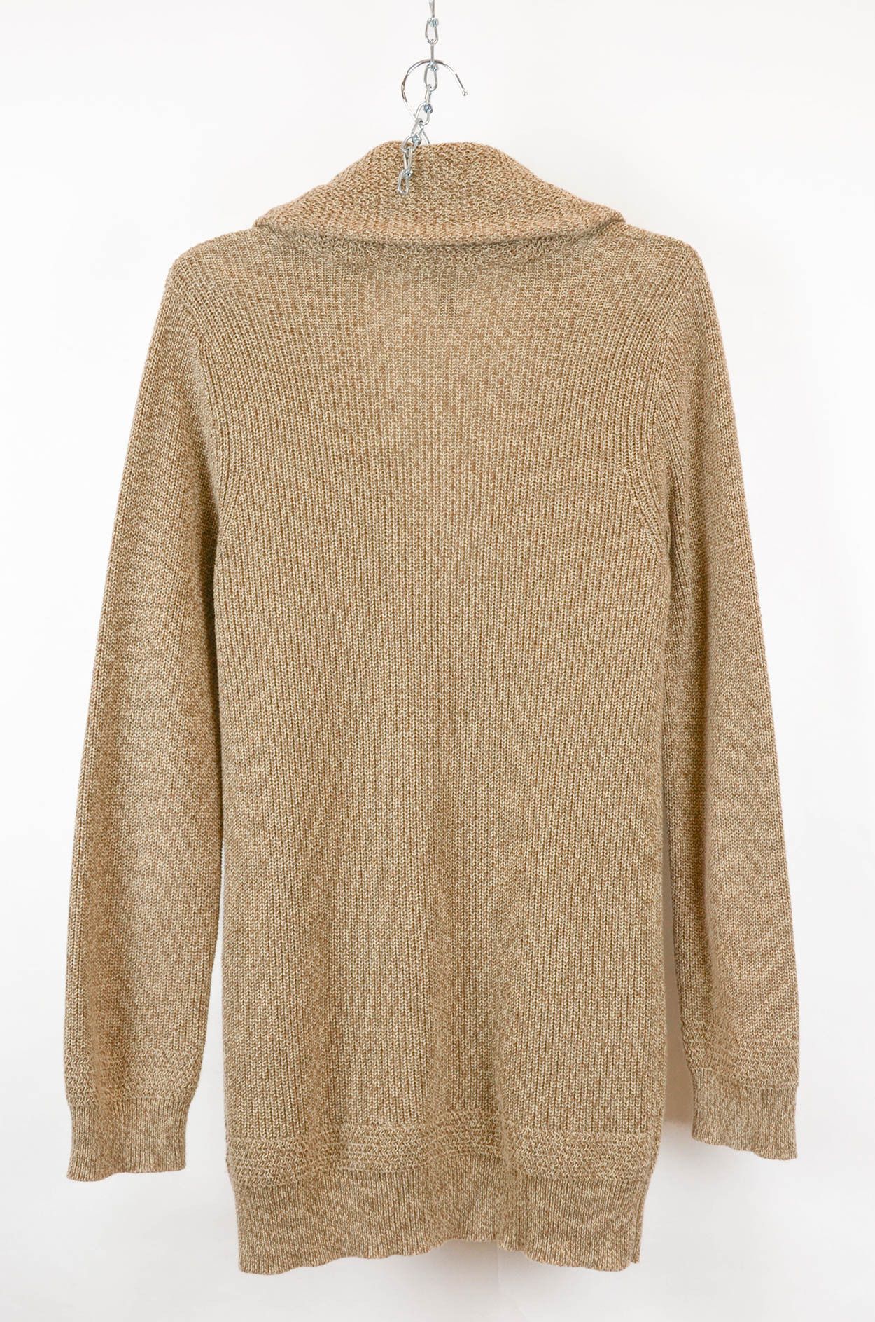 Lauren Ralph Lauren LRL Ralph Lauren Shawl Collar Cotton Cardigan Beige - Size L Size L / US 10 / IT 46 - 2 Thumbnail