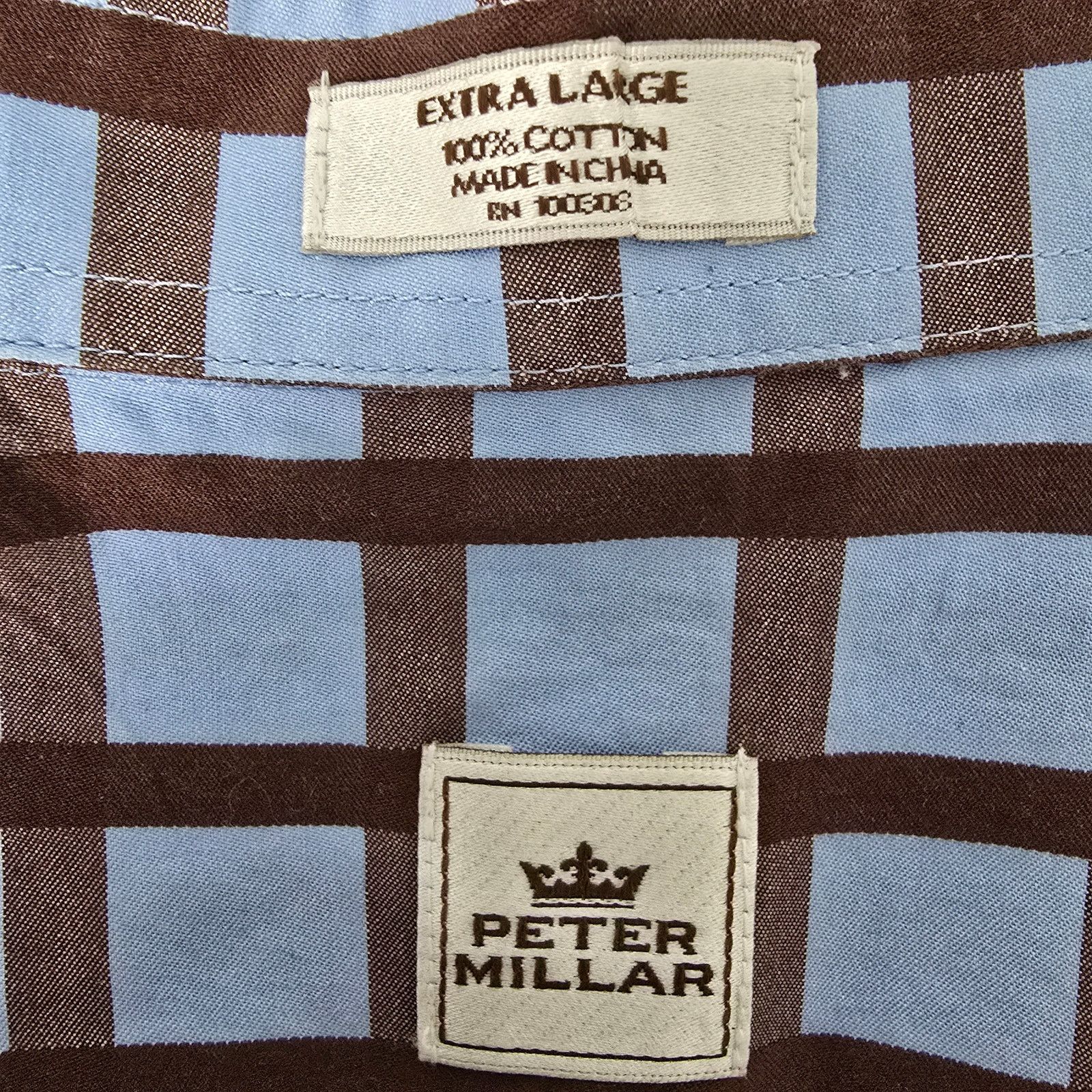 Peter Millar Peter Millar Shirt XL Hidden Button down Check Long Sleeve Size US XL / EU 56 / 4 - 11 Thumbnail