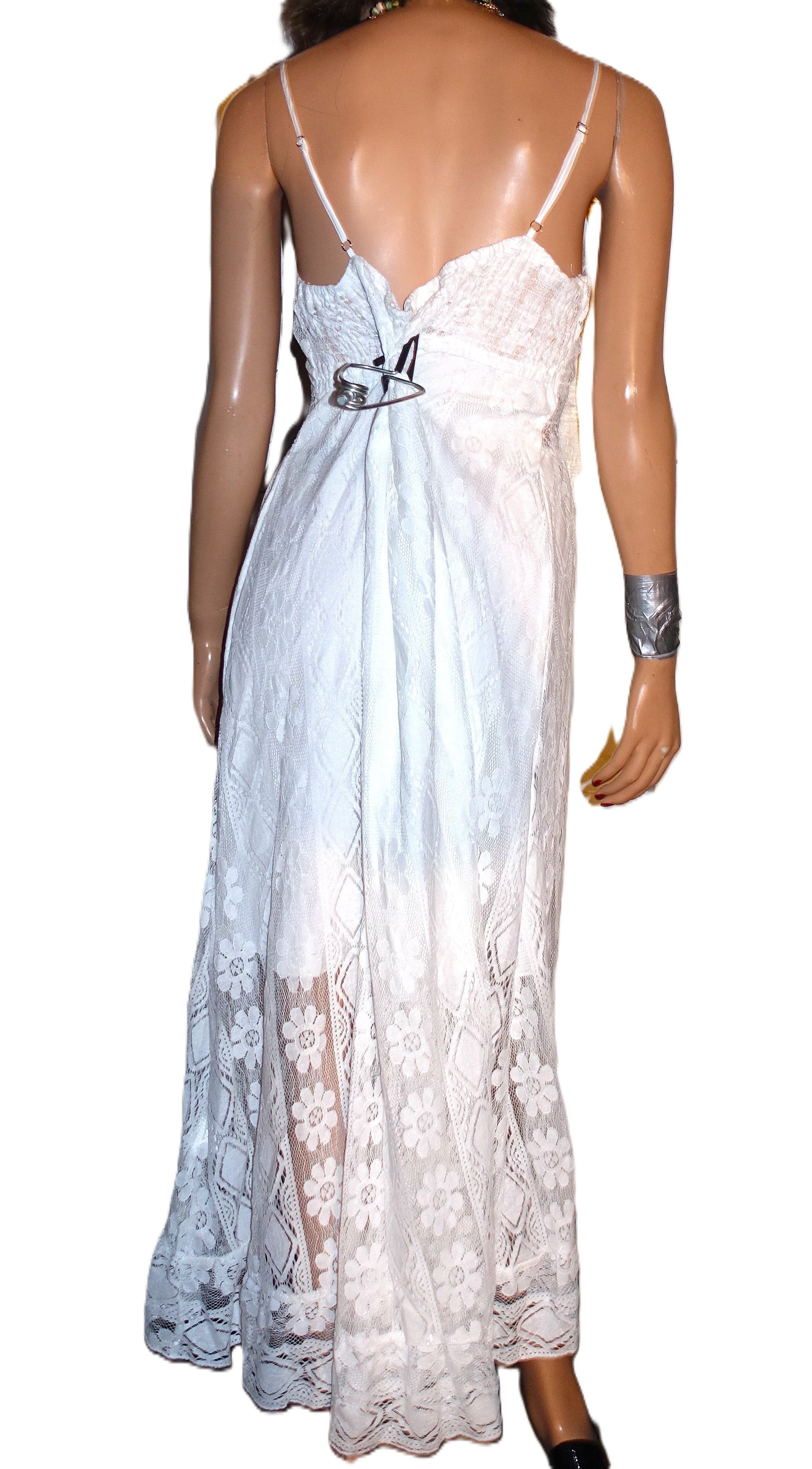 Other Cupshe Boho White Lace Sheer Midi Dress XL NWT Size XL / US 12-14 / IT 48-50 - 6 Thumbnail