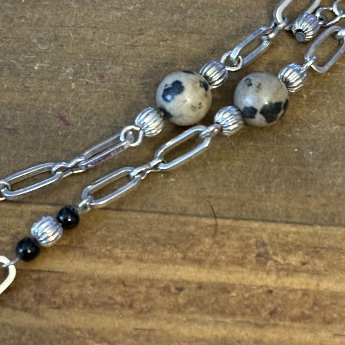 Other Lia Sophia Cats Eye Dalmatian Kasper Y drop necklace Size ONE SIZE - 4 Thumbnail