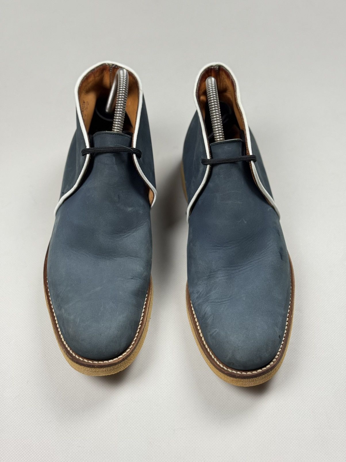 Grenson Grenson Men’s Leather Lace Up Formal Desert Boots Shoes Size US 8.5 / EU 41-42 - 6 Thumbnail