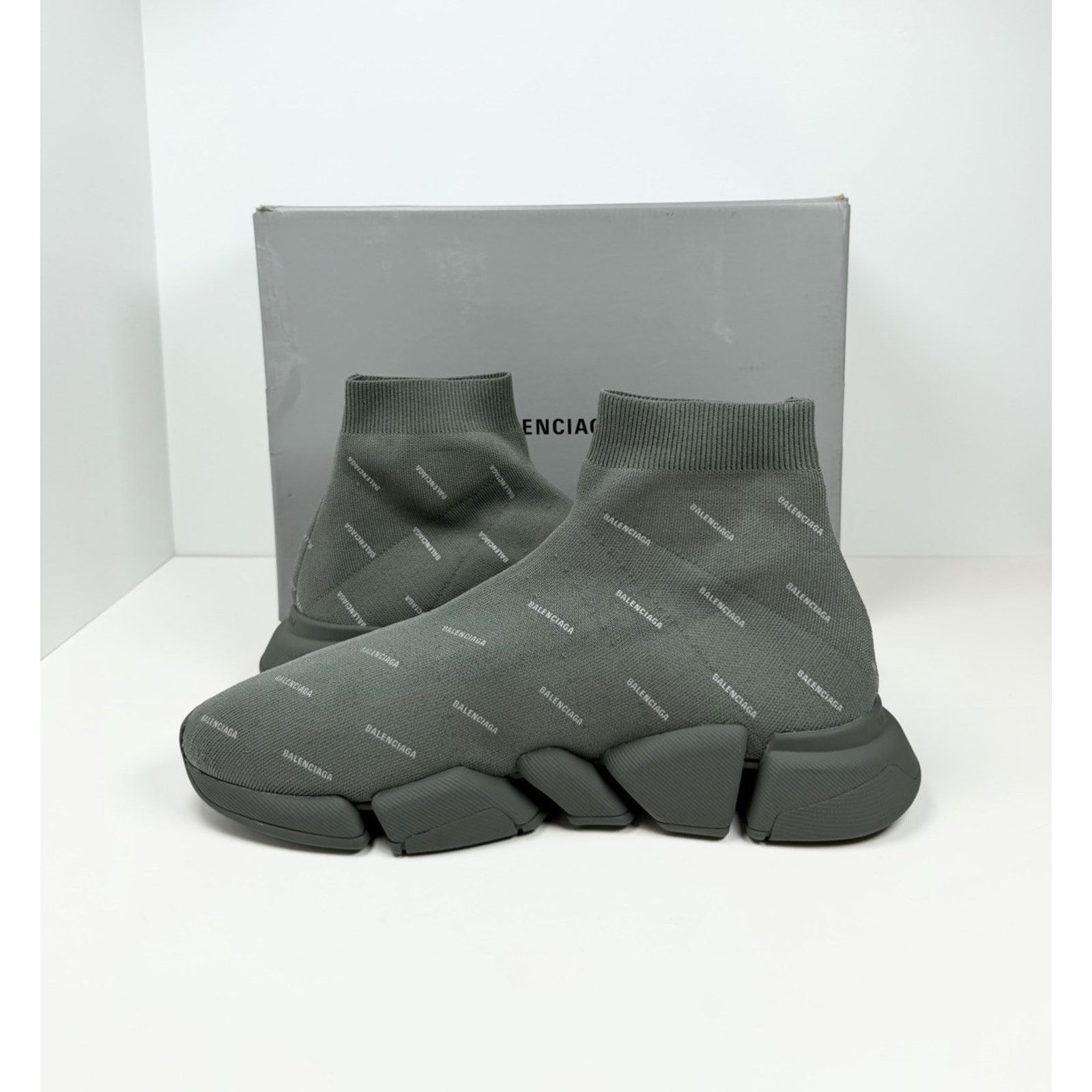 Balenciaga Size 46EU/13US - Balenciaga 2.0 Speed Olive Green NEW Size US 13 / EU 46 - 6 Thumbnail