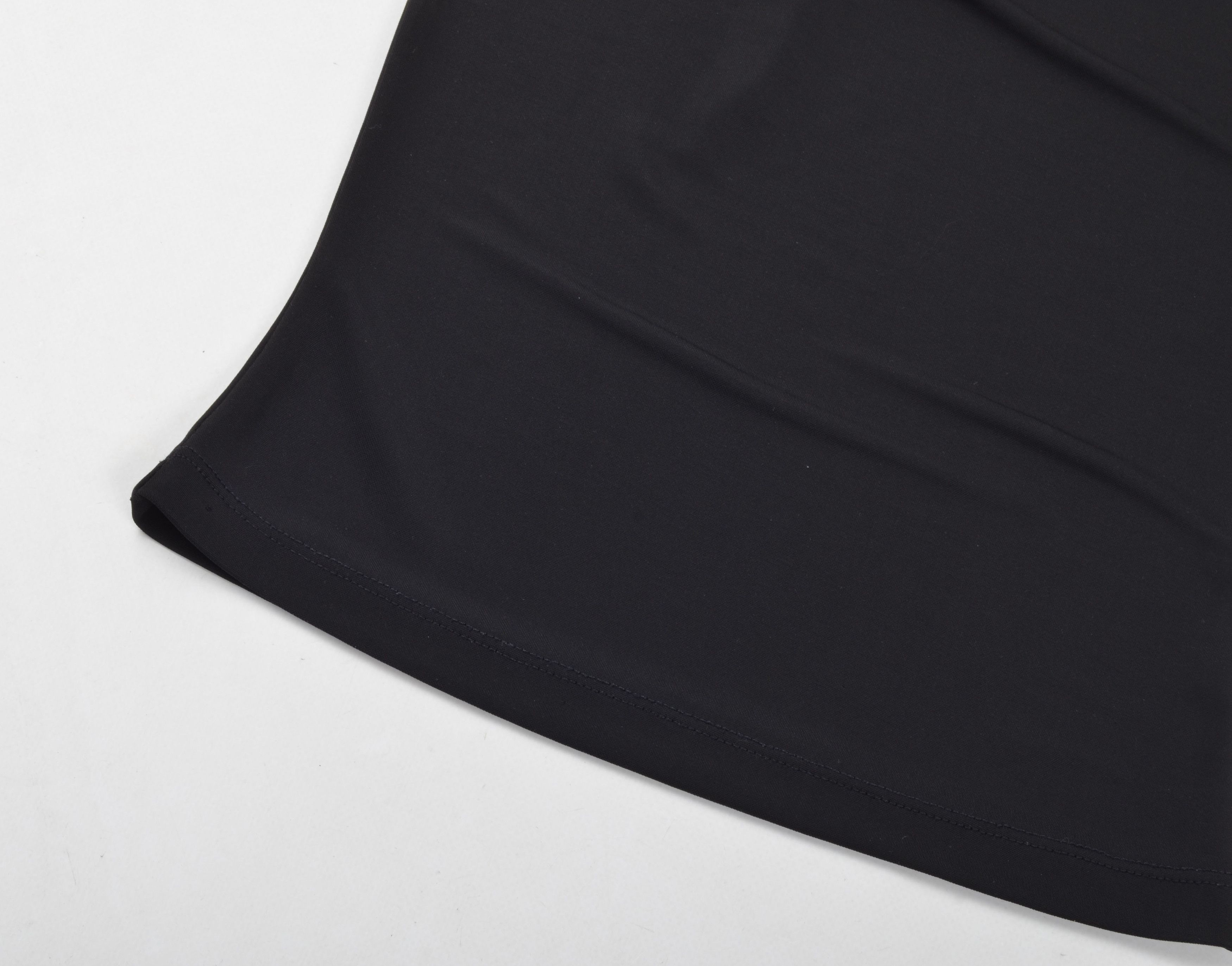 Other Vintage Germano Zama Y2K Glam Black Draped Top Size M / US 6-8 / IT 42-44 - 5 Thumbnail