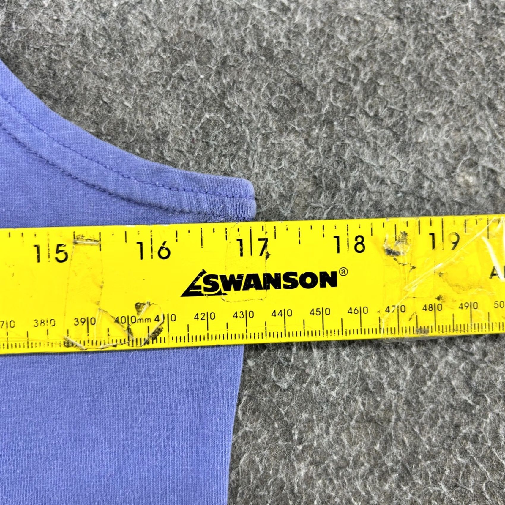 Vintage VINTAGE Cut Loose Shirt Tank Top Purple 90s Womens M Cotton Knit Sleeveless Crew Neck Boxy Short Summer Spring Ladies Regular Girls Womens Size M / US 6-8 / IT 42-44 - 4 Thumbnail