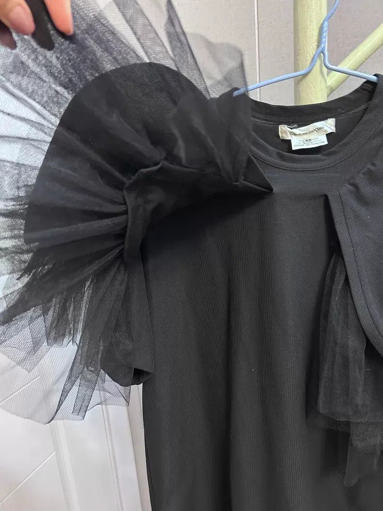 Comme des Garcons Comme Des Garcons Large Lapel Tulle Top Size XS / US 0-2 / IT 36-38 - 3 Thumbnail