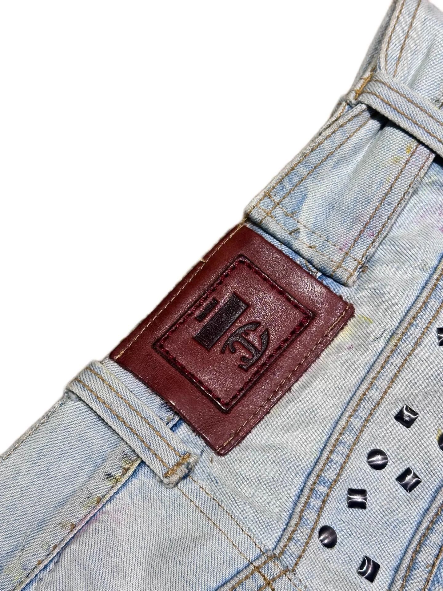 Just Cavalli Just Cavalli Vintage Splash-Dyed Distressed Jeans 50 Size US 34 / EU 50 - 6 Thumbnail