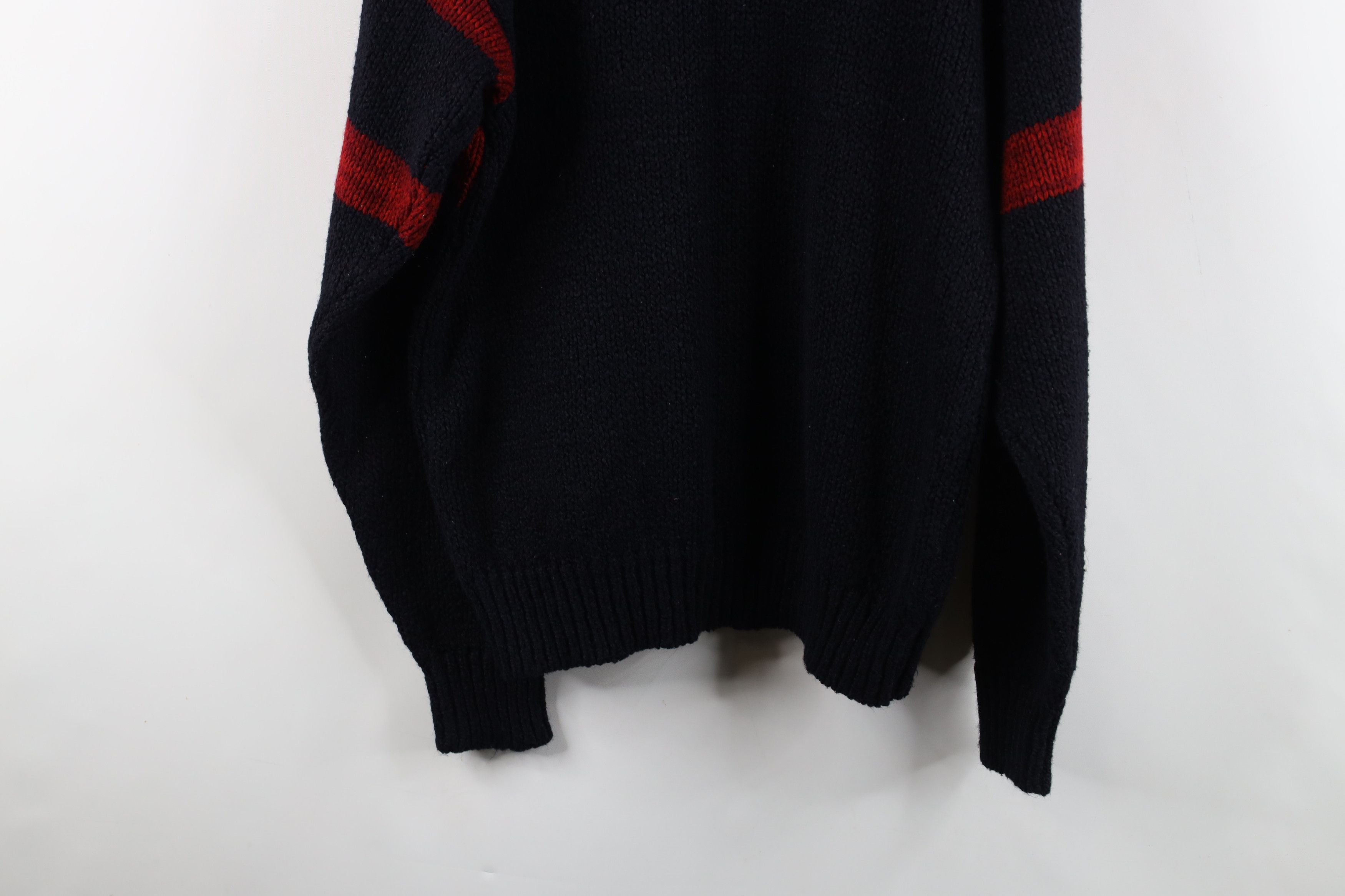 Vintage Vintage 90s Streetwear Geometric Chunky Knit Sweater USA Size L / US 10 / IT 46 - 14 Thumbnail