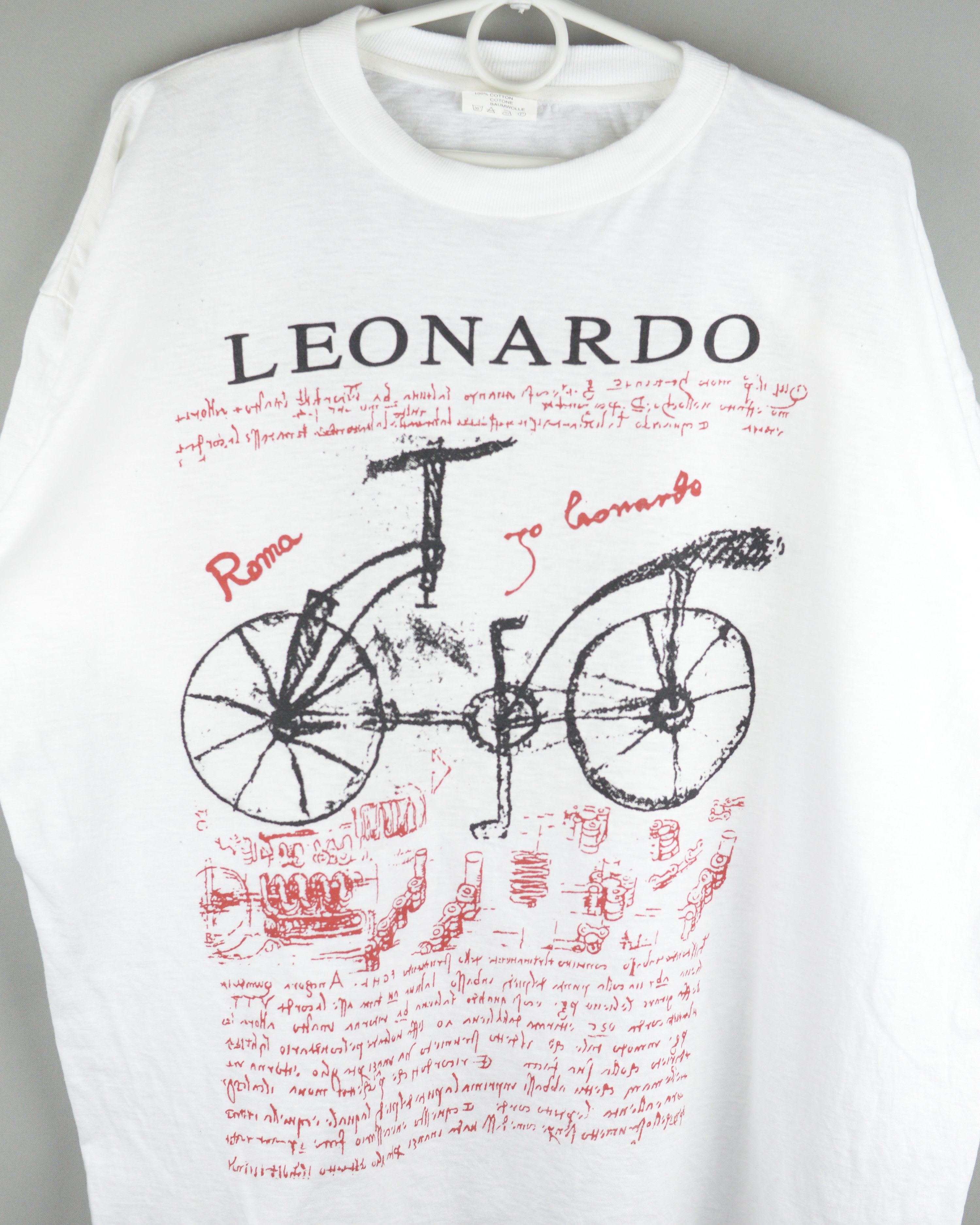 Arts & Science × Vintage Vintage Leonardo da Vinci 90s t shirt Size US XL / EU 56 / 4 - 2 Thumbnail