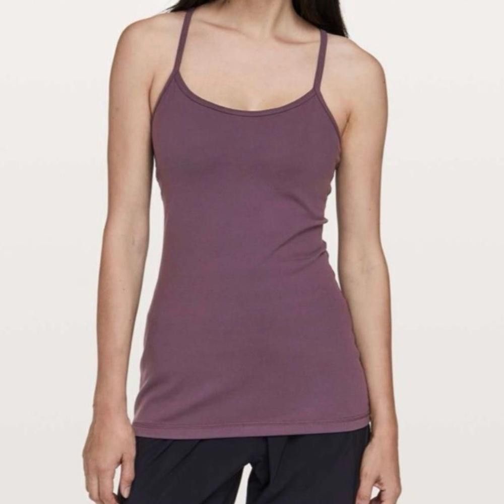 Lululemon Lululemon Power Y Tank *Luon Light Arctic Plum Mauve Size 6 Size M / US 6-8 / IT 42-44 - 1 Thumbnail