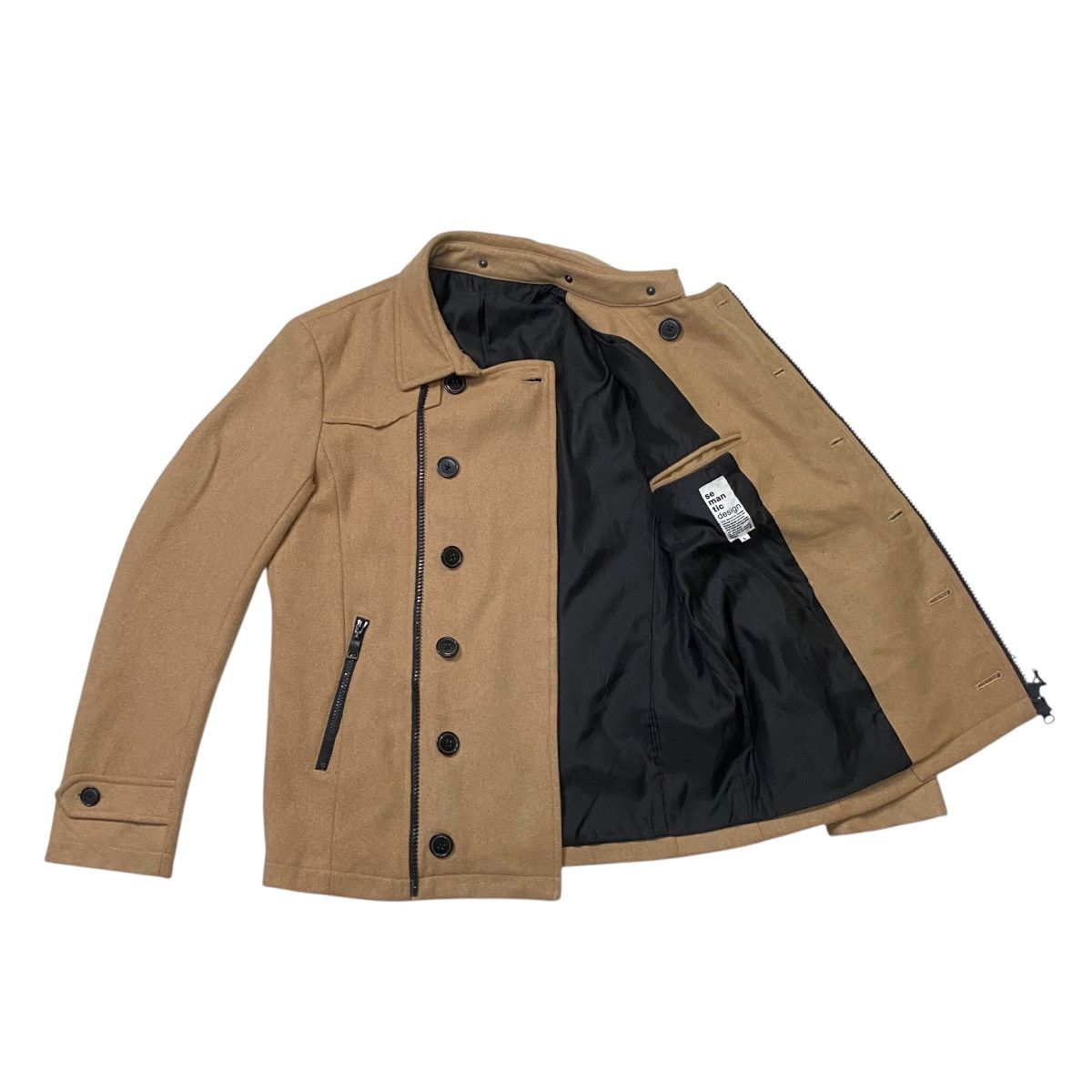Japanese Brand × semanticdesign Semantic Design double breasted peacoat jacket Size US L / EU 52-54 / 3 - 6 Thumbnail