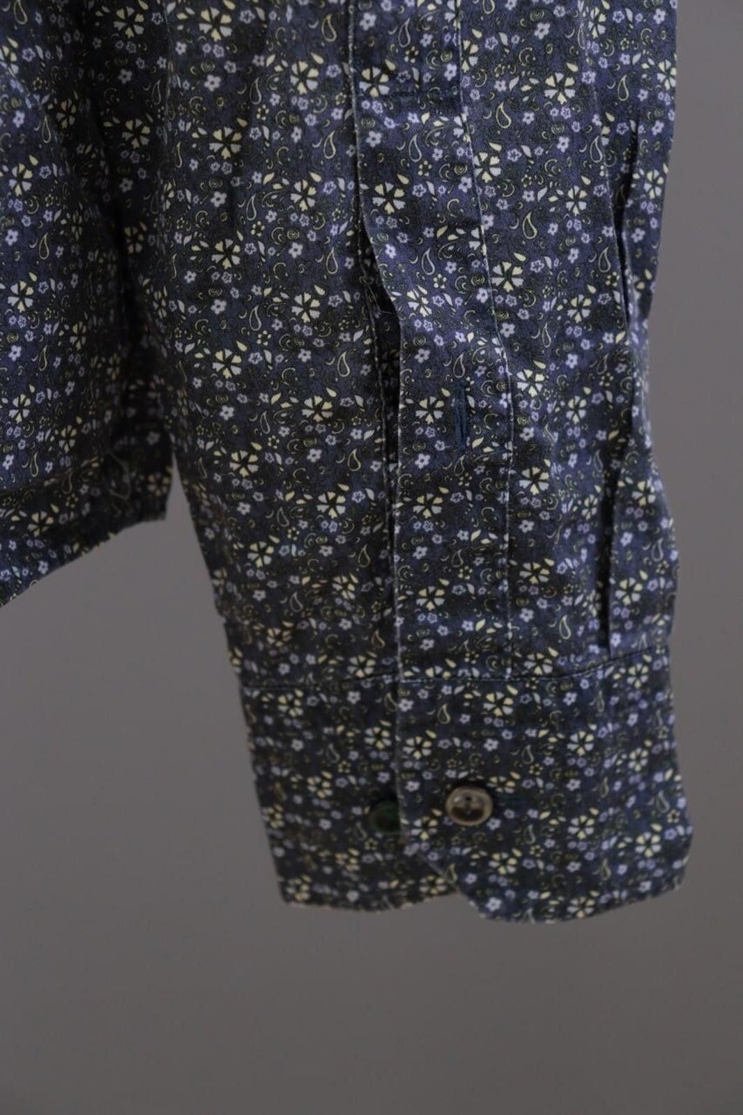 Eton Eton Slim Fit Floral Down Dress Shirt Size 43 / 17 / XL Size US XL / EU 56 / 4 - 12 Thumbnail