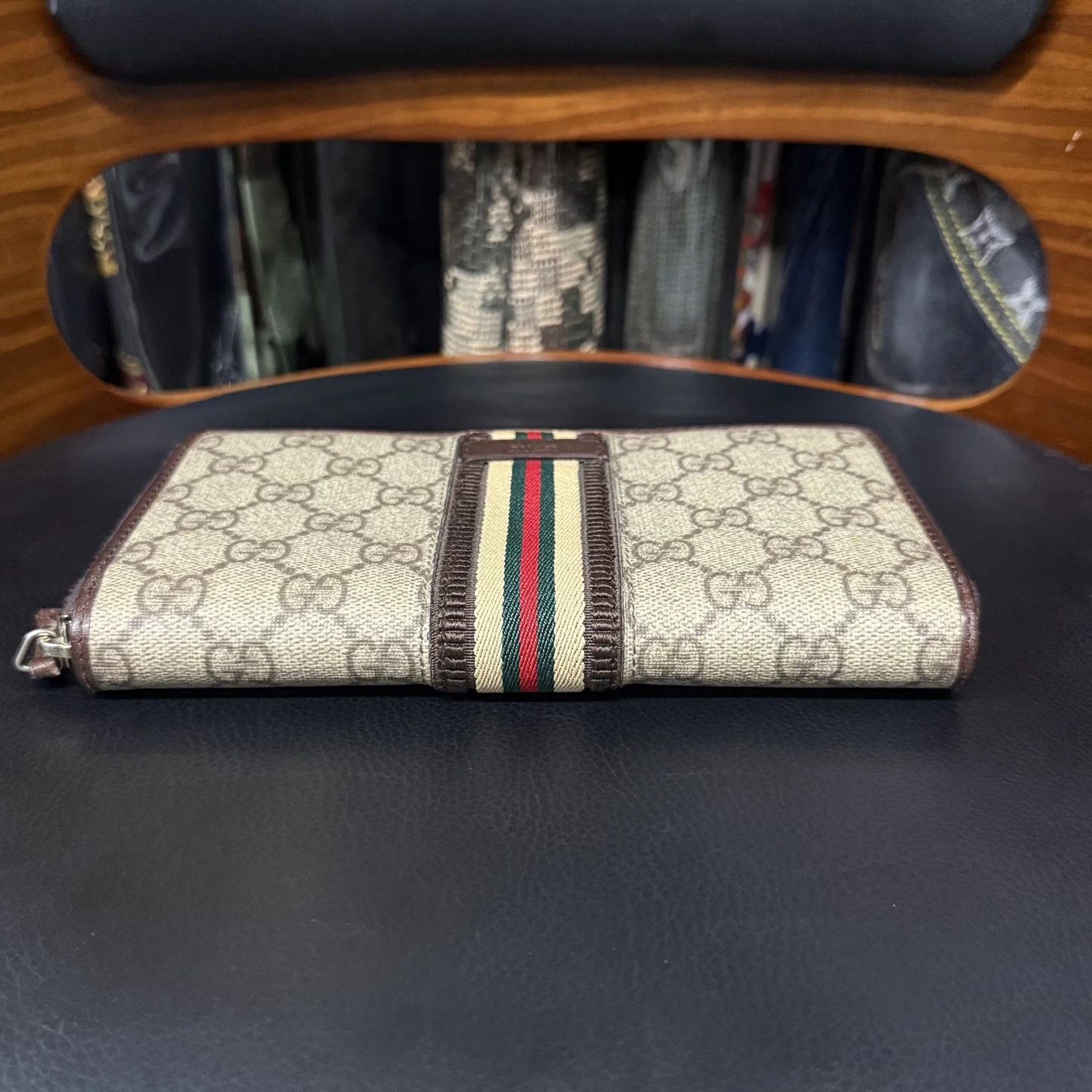 Gucci Gucci Web stripe all over print long wallet Size ONE SIZE - 5 Thumbnail