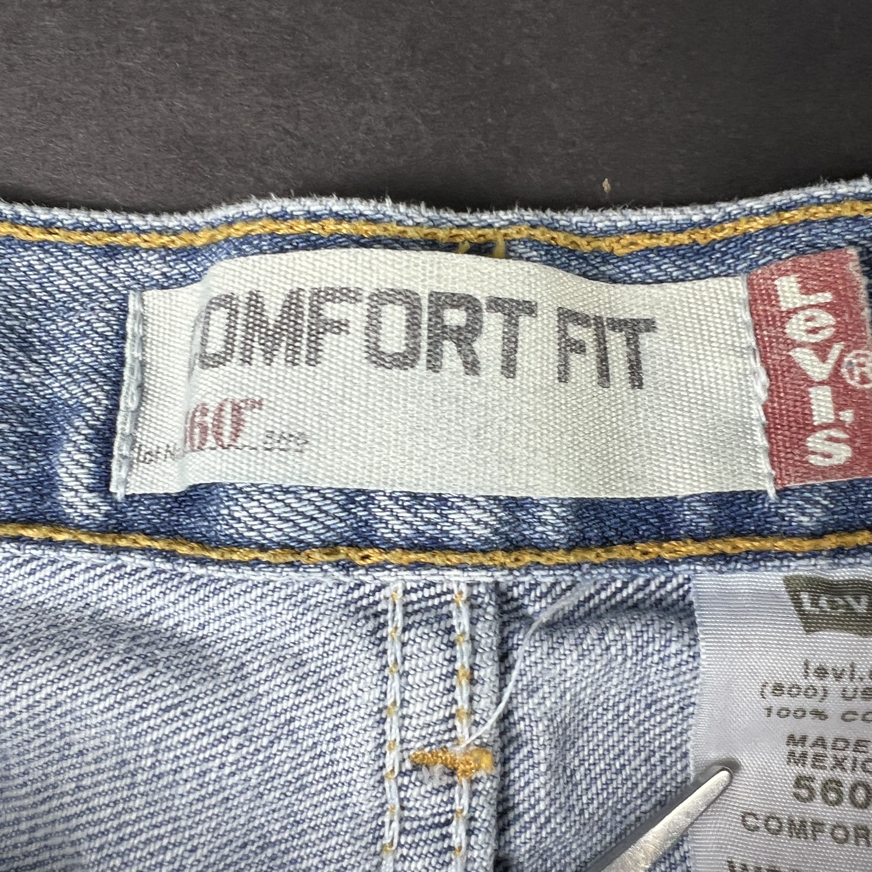 Levi's Y2K Levi's Jeans 560 Loose Tapered Blue Faded Cotton Denim Size US 36 / EU 52 - 10 Thumbnail
