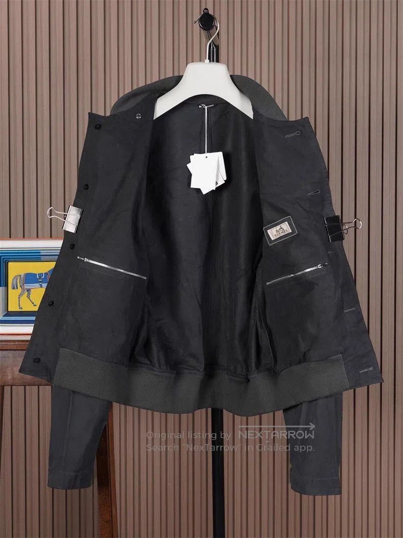 Hermes Hermes Men's calfskin jacket Size US L / EU 52-54 / 3 - 2 Thumbnail