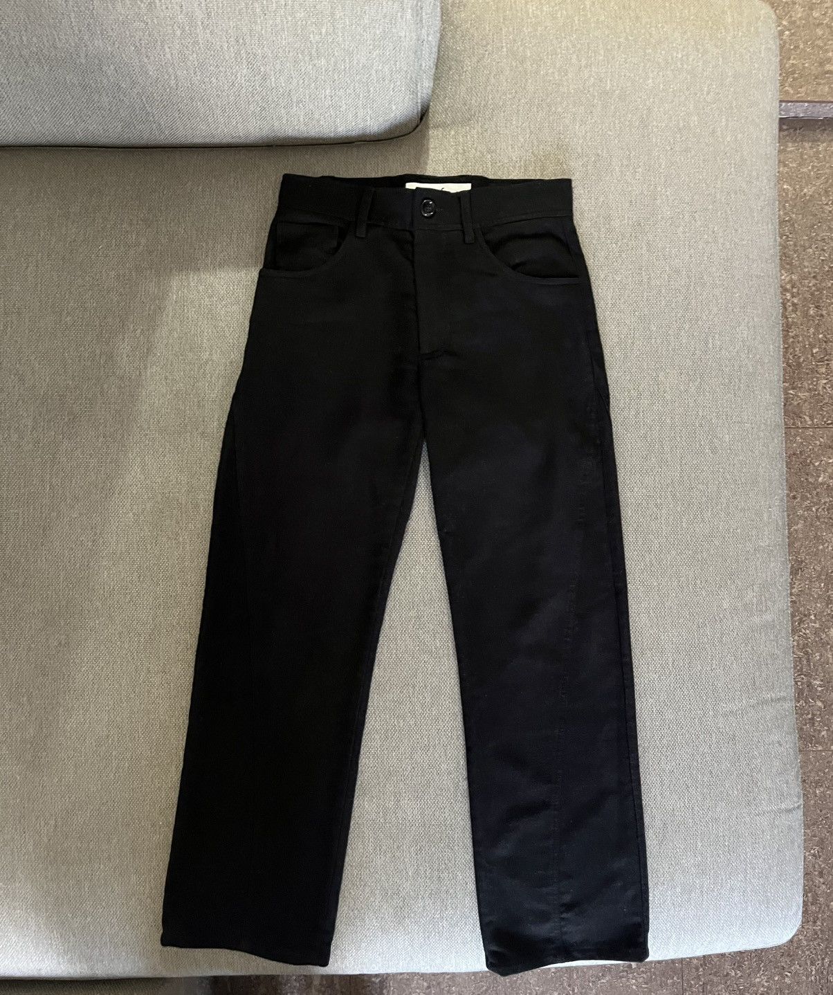 【Sefr】BONANZA trousers SEFR | BONANZA TROUSER / BLACK CONTRAST STITCHED MOLESKIN