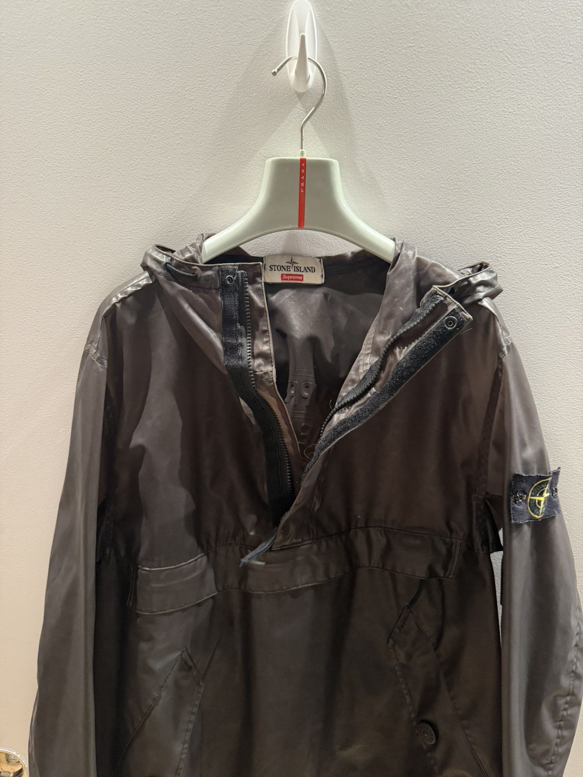 Stone Island × Supreme FW17 Supreme Stone Island Poly Cover Composite Anorak Black Size US M / EU 48-50 / 2 - 5 Thumbnail