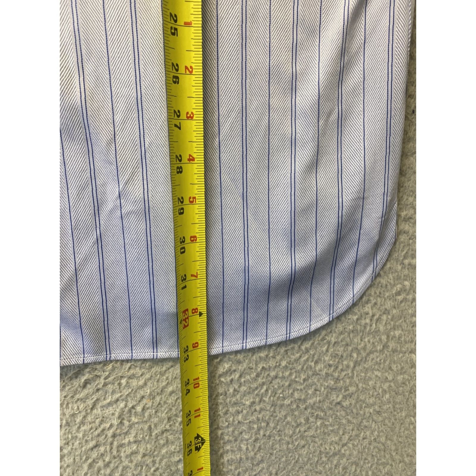 Jos. A. Bank Jos A Bank Dress Shirt Mens 16.5 33 Button Up Long Sleeve Sky Blue Regular Button-Down Collar Mens Shirt” Size 42R - 6 Thumbnail