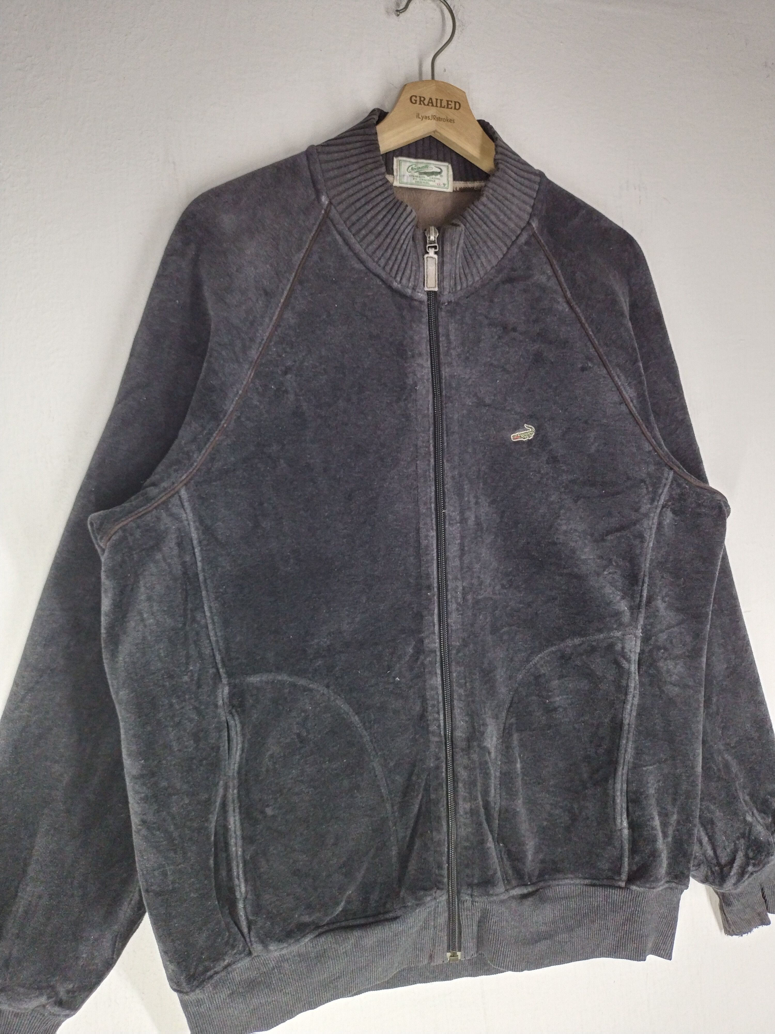 Lacoste Vtg Crocodile Zipper Corduroy Jacket Size US L / EU 52-54 / 3 - 5 Thumbnail