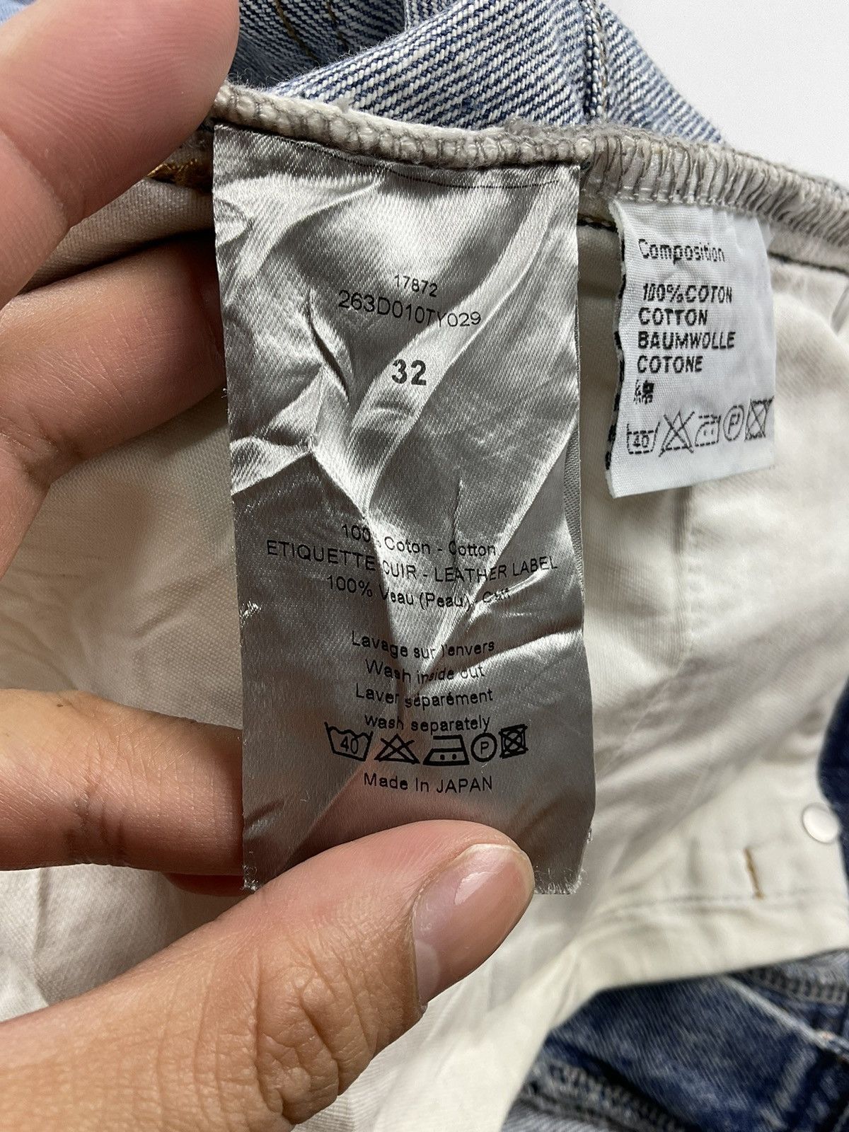 Dior Dior Selvedge Waist Denim Pants Size US 32 / EU 48 - 14 Thumbnail