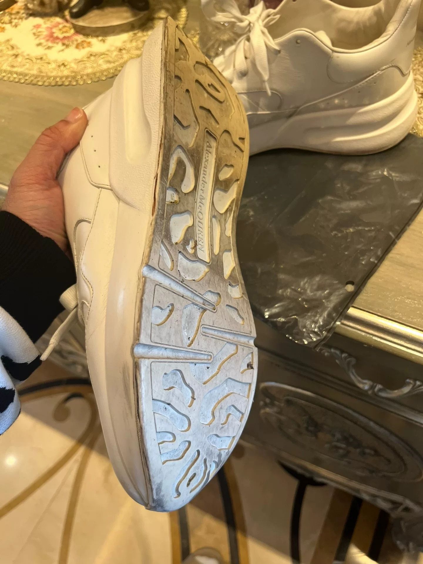 Alexander McQueen Alexander McQueen Sprint Runner White Dad Shoes Size US 9 / EU 42 - 4 Thumbnail